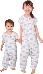 img 4 attached to 👶 TADO MUSLIN Organic Cotton Toddler Sleep Sack 0-12 Months: Baby Sleep Bag with Legs for Big Kids