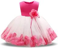 stylish nnjxd infant baby girls flower dress: age 6-24 months logo