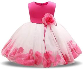 img 4 attached to Stylish NNJXD Infant Baby Girls Flower Dress: Age 6-24 Months