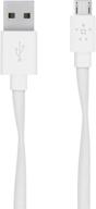 belkin mixit 6-футовый плоский кабель micro-usb на usb (белый) логотип