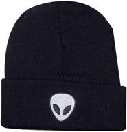 🧢 stylish and warm: lokidve men's winter embroidered cuff beanie hat for an on-trend skull cap логотип