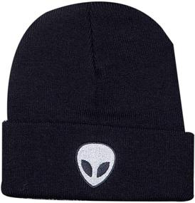 img 4 attached to 🧢 Stylish and Warm: LOKIDVE Men's Winter Embroidered Cuff Beanie Hat for an on-trend Skull Cap