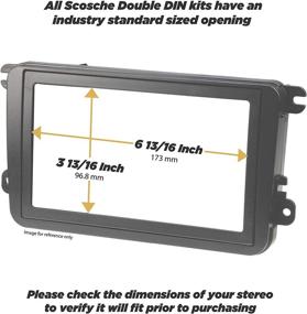 img 1 attached to 🚗 Scosche HA1700B: Enhance Your Honda Odyssey Experience with ISO Double DIN Dash Kit in Black