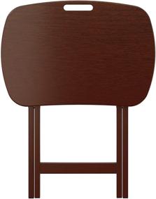 img 3 attached to Winsome Lucca Snack Table - Stylish Brown Side Table with Convenient Dimensions