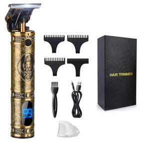img 4 attached to 💇 Men's Hair Clippers, Suttik Professional Barber Trimmer, Men's Beard Trimmer, T-blade Hair Edgers Clippers, Gold Knight Close-cutting Trimmers, Cordless Hair Cutting Clippers