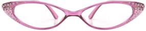 img 1 attached to Rhinestone Colorful Reading Glasses Multicolor