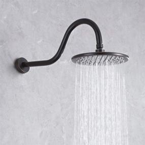 img 3 attached to 🚿 KES 8-Inch Rainfall Showerhead with Metal Rain Shower Head Fixed Mount, Stainless Steel Swivel Ball, Adjustable, Oil Rubbed Bronze - J203S8-ORB