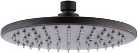 img 4 attached to 🚿 KES 8-Inch Rainfall Showerhead with Metal Rain Shower Head Fixed Mount, Stainless Steel Swivel Ball, Adjustable, Oil Rubbed Bronze - J203S8-ORB