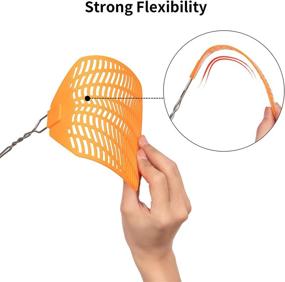 img 2 attached to 🪰 Garsum Fly Swatter: Heavy Duty Durable Plastic with Long Wire Handle - Large Size - 6 Pack - Multi: A Highly Effective Solution