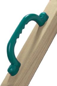 img 2 attached to 🌳 Ymeibe Kids Playground Handles: Nonslip Safety Hand Grips for Climbing Frames, Tree Play Houses, and Playsets – 10" Dark Green