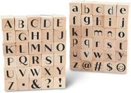 rubber stamps alphabet inches pieces logo