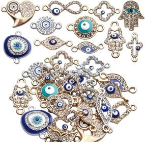 img 4 attached to 🧿 Enchanting Evil Eye Pendant Charms: Perfect for Crafting Exquisite Jewelry