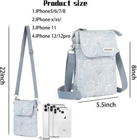 img 3 attached to 👜 Стильные и практичные легкие сумки через плечо для телефонов для женщин - идеально подходят для повседневного использования.