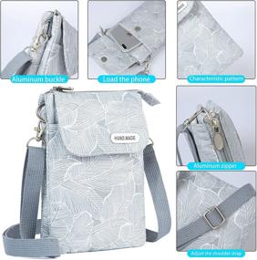 img 2 attached to 👜 Стильные и практичные легкие сумки через плечо для телефонов для женщин - идеально подходят для повседневного использования.