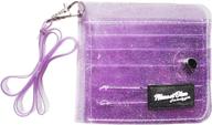 clear wallet bifold lanyard silver women's handbags & wallets in wallets logo