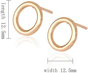 img 3 attached to DIYANMMY Elegant Earrings Minimalist Hypoallergenic