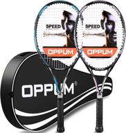 🎾 27-inch tennis racquet 2-pack for adults, students, women, and men - beginner oppum professional training rackets with tennis overgrip, vibration damper, and carry bag логотип