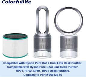 img 2 attached to 🌬️ Фильтры высокого качества для очистителей воздуха Dyson HP01, HP02, DP01 - аналогичные запчасти к номеру 968125-03 | Совместимые с очистителем воздуха Dyson Pure Hot Cool Link