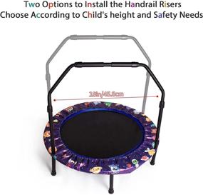 img 3 attached to 🏋️ Enhanced Fitness Experience with Adjustable Foldable Rebounder Exercise Trampoline