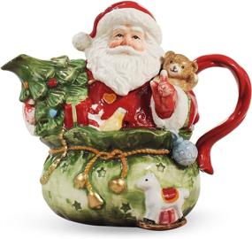 img 4 attached to Christmas Coffee Ceramic Teapot Mini-Gift