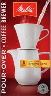 ☕️ melitta gourmet coffeemaker with porcelain carafe: convenient pack of 1 for premium brewing logo