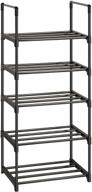 sturdy metal shoe rack organizer - space-saving shoe rack for closets, shoes rack stand and shelf логотип