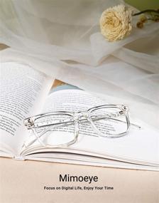 img 2 attached to Mimoeye Oversized Blocking Eyeglasses Transparent