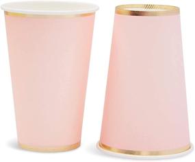 img 2 attached to 🍷 Light Pink Paper Cups Party Pack - Disposable Supplies, 12 oz (50 Count)