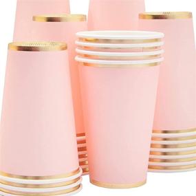 img 1 attached to 🍷 Light Pink Paper Cups Party Pack - Disposable Supplies, 12 oz (50 Count)