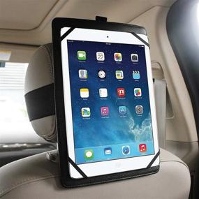 img 2 attached to 🚗 Fintie Universal Car Headrest Mount Holder - Ideal for 7"-11" Tablets incl. iPad 10.2, iPad 9.7, iPad Air, iPad Pro, iPad Mini, Galaxy Tab - Black