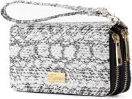 👛 wristlet wallet 6 9×3 5 (double zipper) - women's handbags & wallets and purses logo