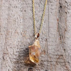 img 1 attached to Girls' Jewelry: YGLINE Natural Healing Crystal Necklace - Enhancing Your Wellbeing!