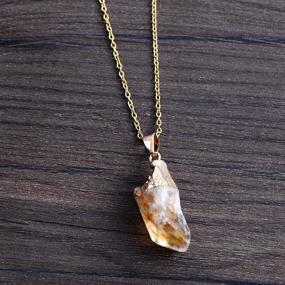 img 2 attached to Girls' Jewelry: YGLINE Natural Healing Crystal Necklace - Enhancing Your Wellbeing!