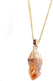 img 4 attached to Girls' Jewelry: YGLINE Natural Healing Crystal Necklace - Enhancing Your Wellbeing!