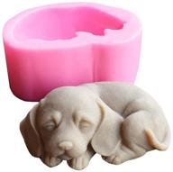 🐶 dekostar 3d silicone dog candle molds - cute puppy soap, chocolate cake, and fondant cake baking moulds (2 pcs as shown in packaging picture) logo
