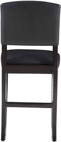 img 2 attached to 🪑 Dark Espresso Monaco Stool - Height 24 Inches