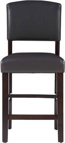 img 1 attached to 🪑 Dark Espresso Monaco Stool - Height 24 Inches