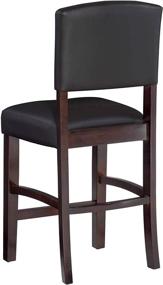 img 3 attached to 🪑 Dark Espresso Monaco Stool - Height 24 Inches