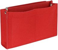 👝 joqixon mini felt purse organizer insert - small tote bag organizer with zipper: stay organized in style! logo