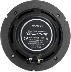 img 2 attached to 🔊 Sony XSMP1611 6.5-Inch Dual Cone Marine Speakers in Black - Improved SEO