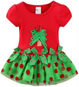 img 4 attached to 👧 Adorable LittleSpring Toddler Girls Christmas Dress: Perfect Girls' Clothing for the Festive Season!