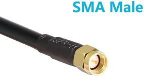 img 3 attached to 🔗 High-Quality 25ft Low-Loss Coaxial Extension Cable - SMA Male to SMA Female Connector, Ideal for 3G/4G/5G/LTE/ADS-B/Ham/GPS/WiFi/RF Radio Use (Not for TV)