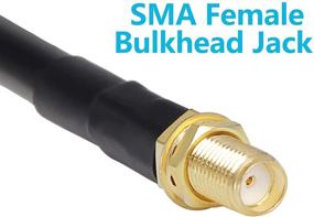 img 2 attached to 🔗 High-Quality 25ft Low-Loss Coaxial Extension Cable - SMA Male to SMA Female Connector, Ideal for 3G/4G/5G/LTE/ADS-B/Ham/GPS/WiFi/RF Radio Use (Not for TV)