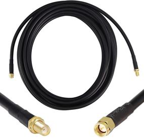 img 4 attached to 🔗 High-Quality 25ft Low-Loss Coaxial Extension Cable - SMA Male to SMA Female Connector, Ideal for 3G/4G/5G/LTE/ADS-B/Ham/GPS/WiFi/RF Radio Use (Not for TV)