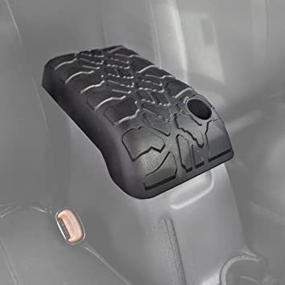 img 3 attached to Усовершенствованная противобуксовочная резиновая подпятка руля для Jeep Wrangler TJ (2001-2006) - Оптимизированный чехол для центральной консоли подлокотника