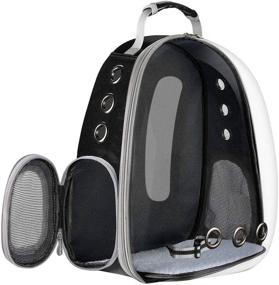 img 3 attached to 🐱 The Voyager Cat Backpack: A Premium Pet Carrier Bag for Travel and Hiking with Clear Hardshell Bubble Capsule, Two Entryways, Removable Mat, and Adjustable Straps