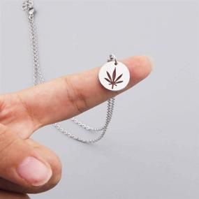 img 2 attached to BNQL Marijuana Necklace Cannabis Jewelry