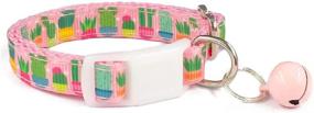 img 4 attached to WAAAG Pet Supplies: Cactus and Succulents Cat and Dog Collars for Small, Medium, and Large Dogs