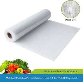 img 3 attached to 📦 TashiLiving 11x25 Vacuum Sealer Bags for Food Saver, 4mil BPA-Free, Freezer, Sous Vide, 11x25 - 2 Rolls, Clear