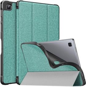 img 4 attached to MoKo Case for Samsung Galaxy Tab A7 10.4 Inch 2020 Model (SM-T500/505/507) - Lightweight Slim PU Tablet Case with Shockproof TPU Back Shell, Trifold Stand, Auto Wake/Sleep - Green